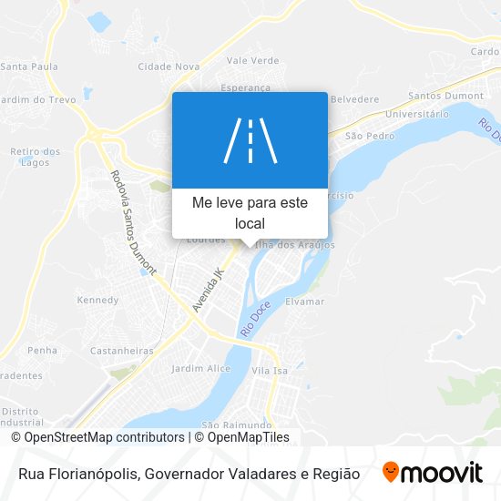 Rua Florianópolis mapa