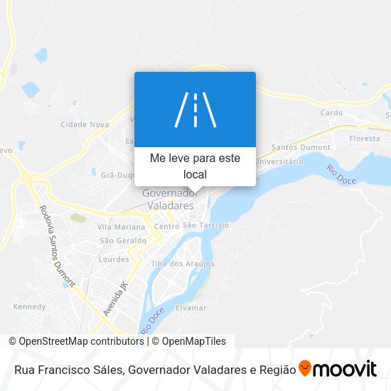 Rua Francisco Sáles mapa