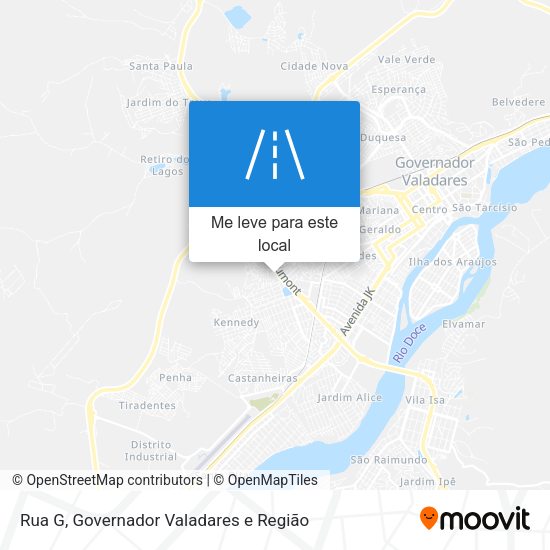Rua G mapa