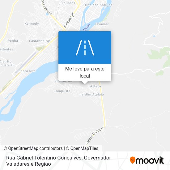 Rua Gabriel Tolentino Gonçalves mapa