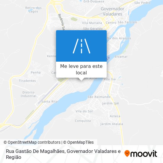 Rua Gastão De Magalhães mapa