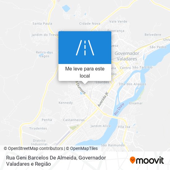 Rua Geni Barcelos De Almeida mapa