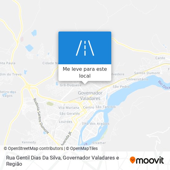 Rua Gentil Dias Da Silva mapa