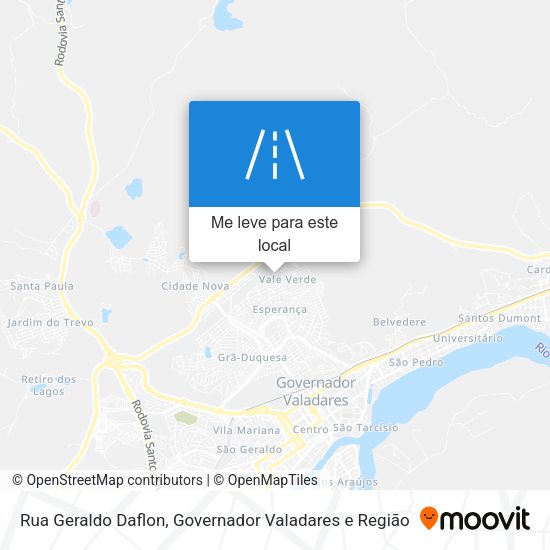 Rua Geraldo Daflon mapa
