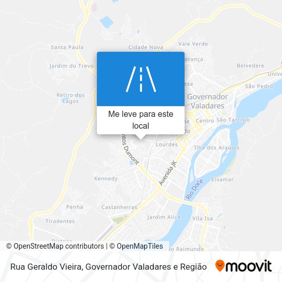 Rua Geraldo Vieira mapa