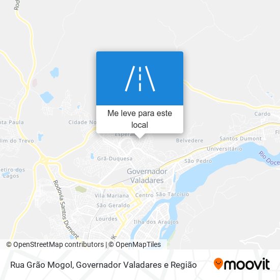 Rua Grão Mogol mapa