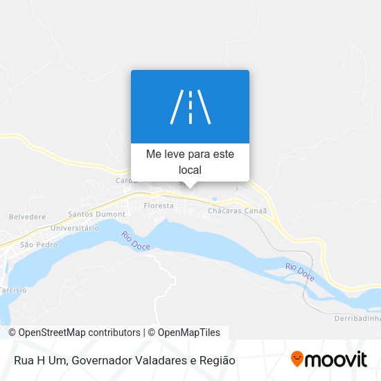 Rua H Um mapa