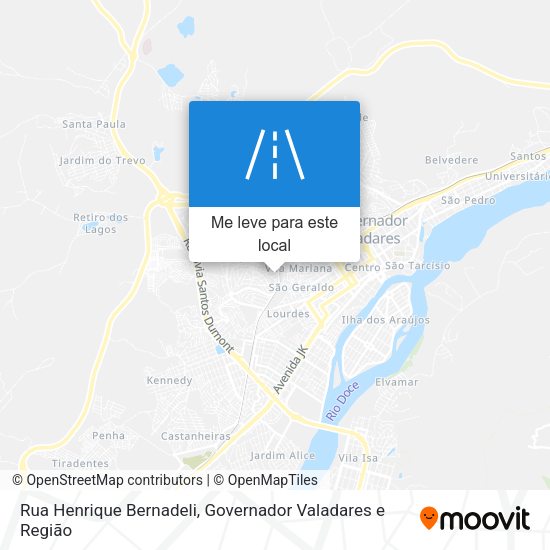 Rua Henrique Bernadeli mapa