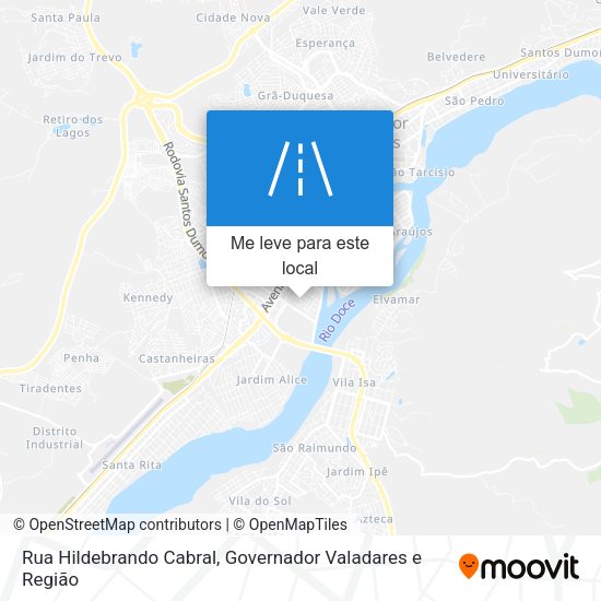 Rua Hildebrando Cabral mapa