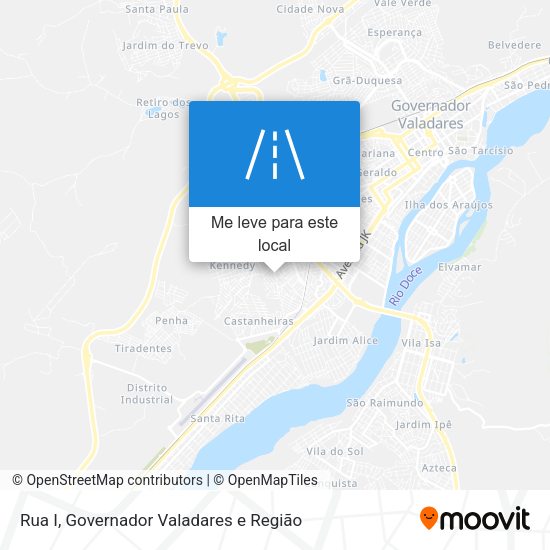 Rua I mapa
