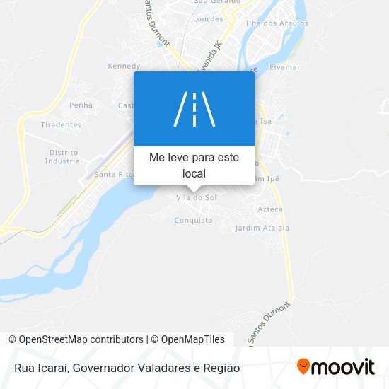 Rua Icaraí mapa