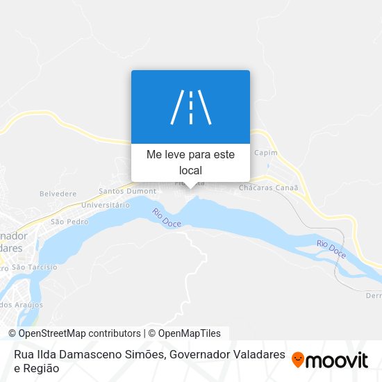 Rua Ilda Damasceno Simões mapa