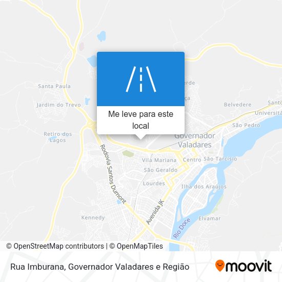 Rua Imburana mapa