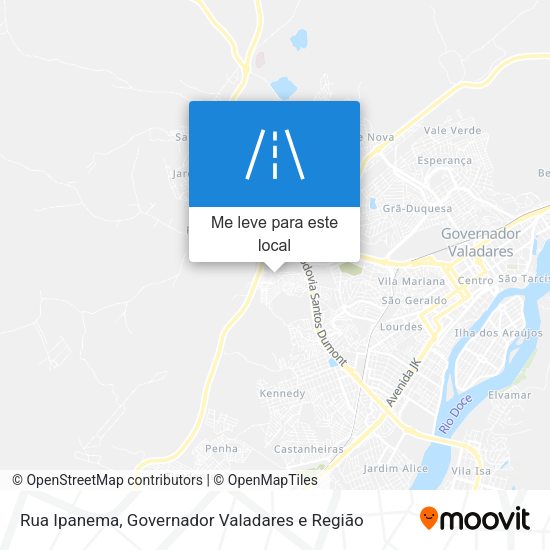 Rua Ipanema mapa