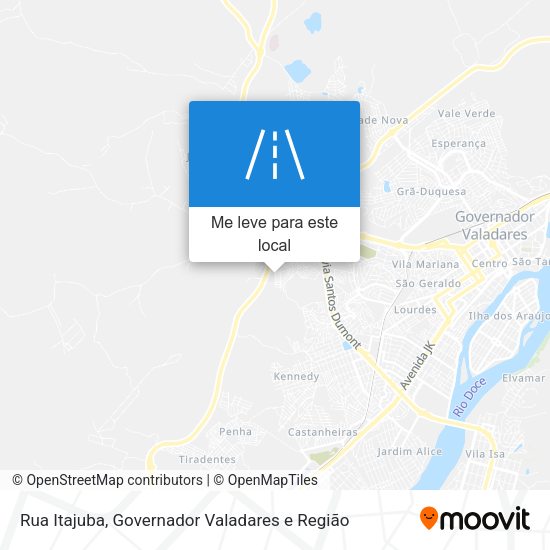 Rua Itajuba mapa