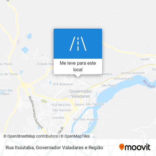 Rua Ituiutaba mapa