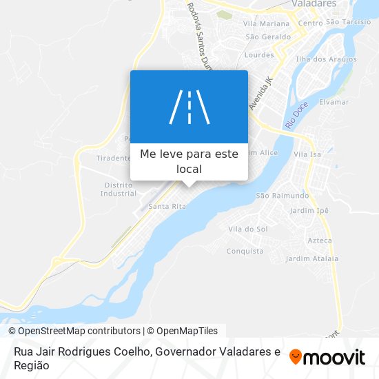 Rua Jair Rodrigues Coelho mapa