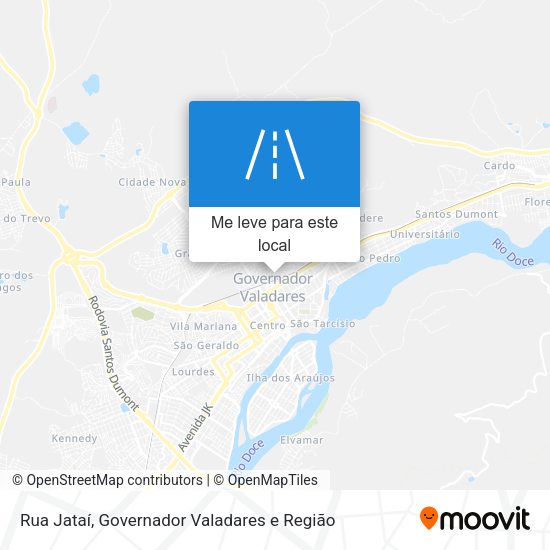 Rua Jataí mapa