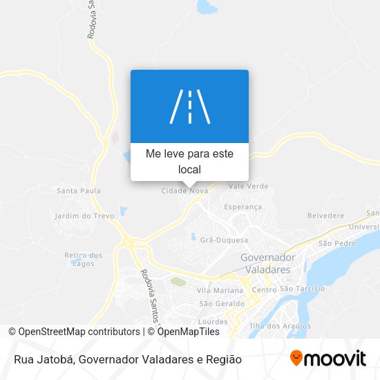 Rua Jatobá mapa