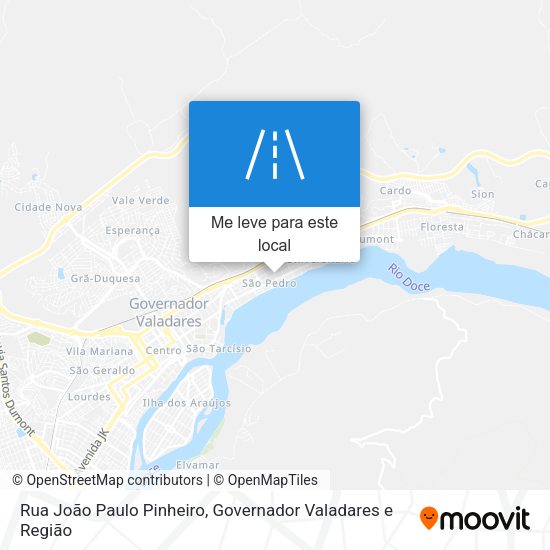 Rua João Paulo Pinheiro mapa