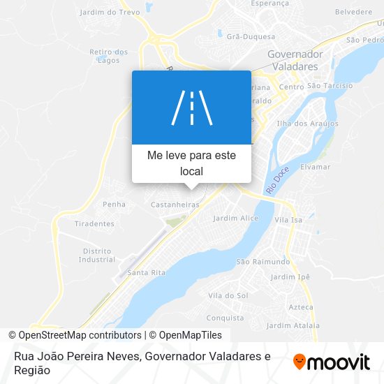 Rua João Pereira Neves mapa