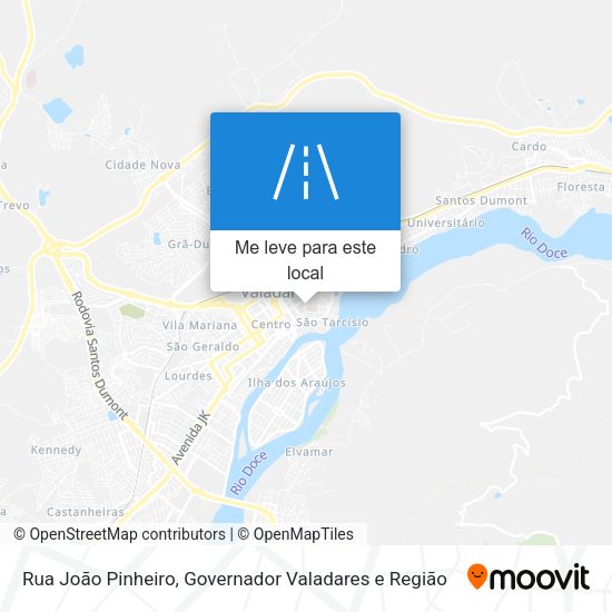 Rua João Pinheiro mapa
