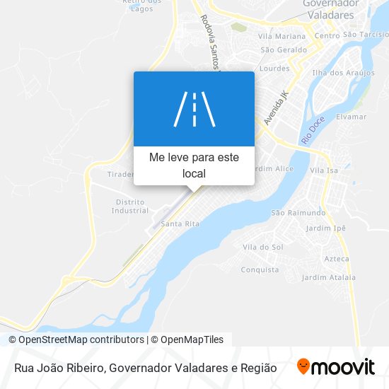 Rua João Ribeiro mapa