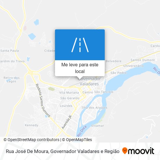 Rua José De Moura mapa