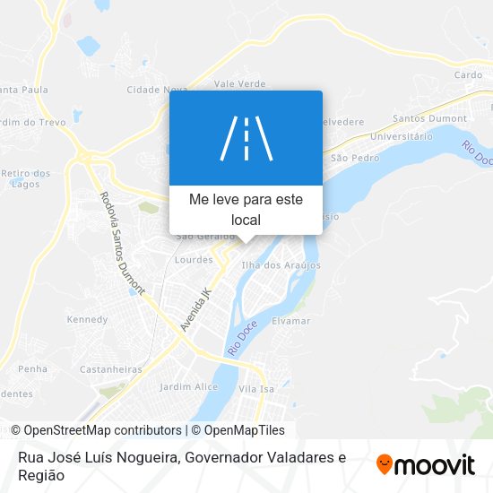 Rua José Luís Nogueira mapa