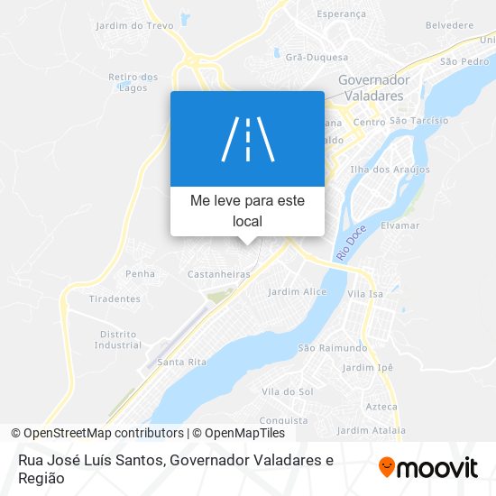 Rua José Luís Santos mapa