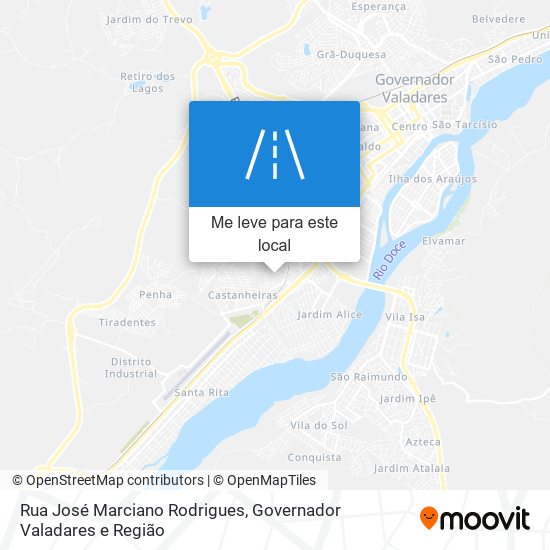 Rua José Marciano Rodrigues mapa
