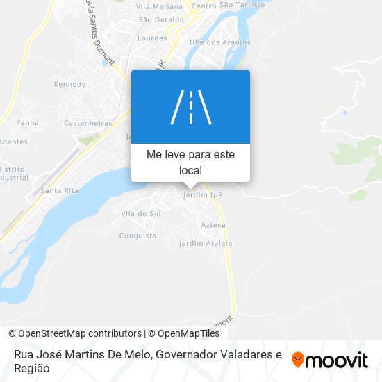 Rua José Martins De Melo mapa