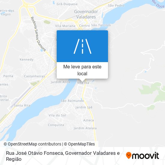Rua José Otávio Fonseca mapa