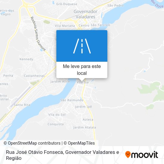 Rua José Otávio Fonseca mapa