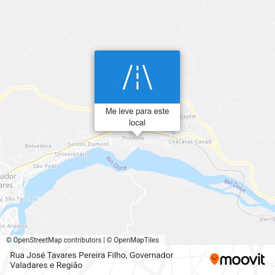 Rua José Tavares Pereira Filho mapa
