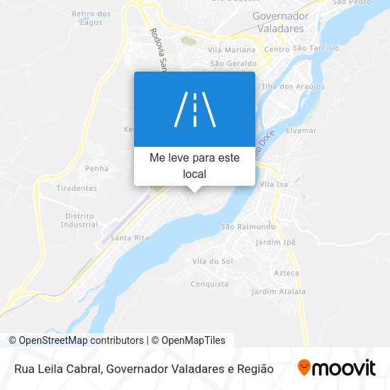 Rua Leila Cabral mapa