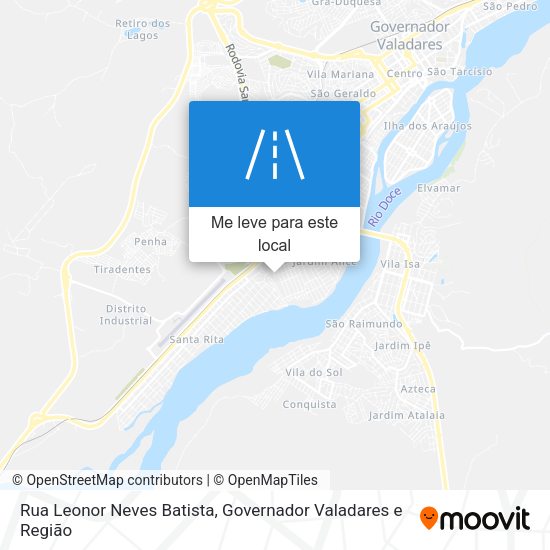 Rua Leonor Neves Batista mapa