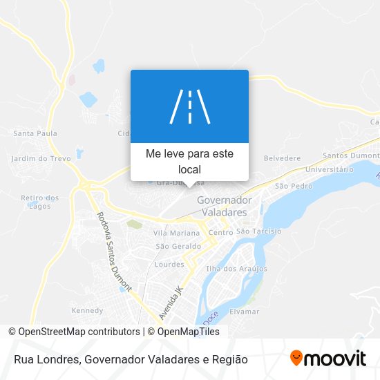 Rua Londres mapa