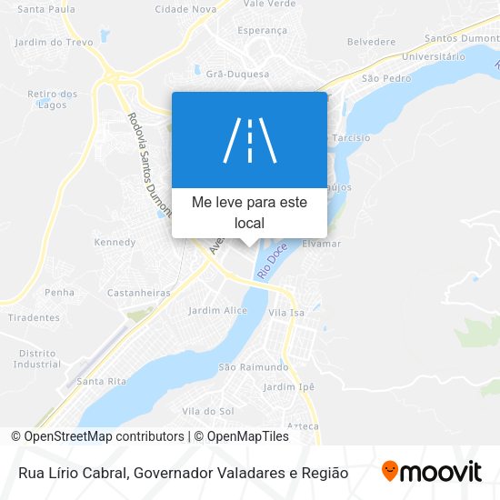 Rua Lírio Cabral mapa