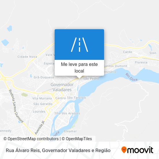 Rua Álvaro Reis mapa