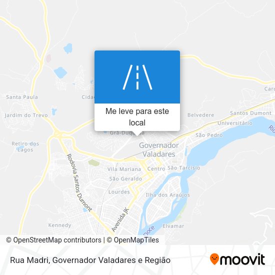 Rua Madri mapa