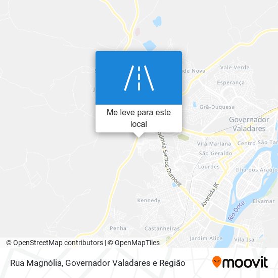 Rua Magnólia mapa
