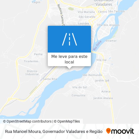 Rua Manoel Moura mapa
