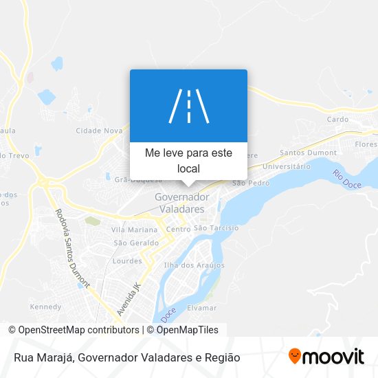 Rua Marajá mapa
