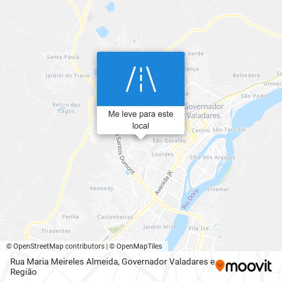 Rua Maria Meireles Almeida mapa