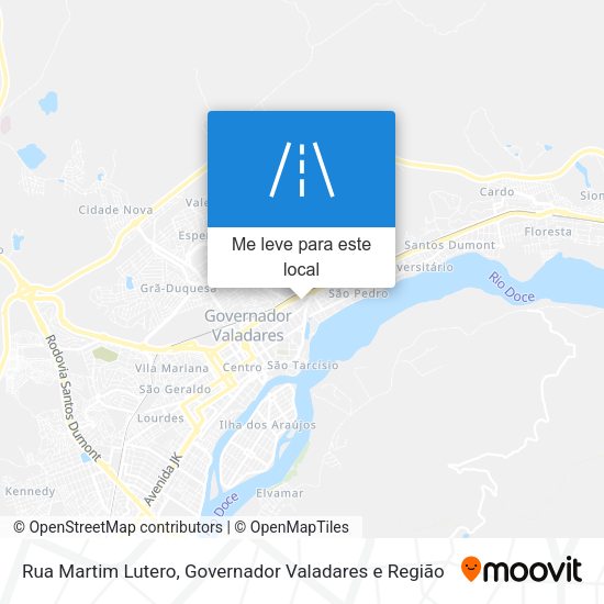 Rua Martim Lutero mapa