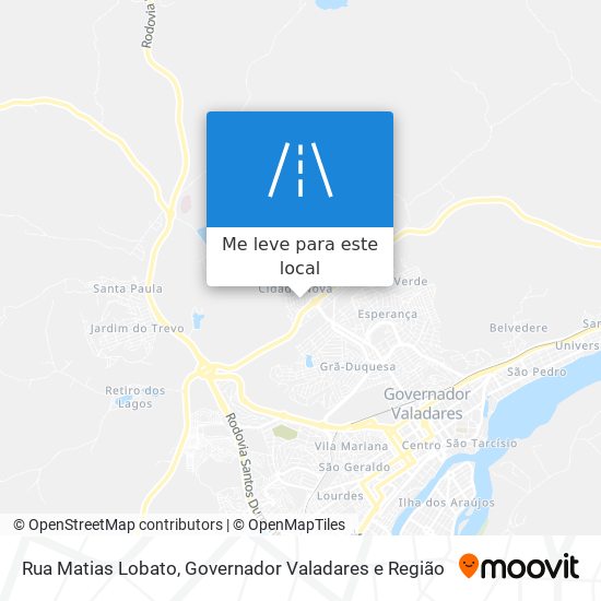 Rua Matias Lobato mapa