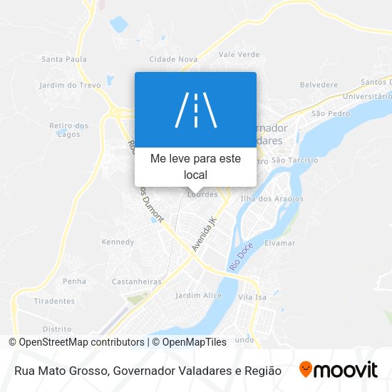 Rua Mato Grosso mapa