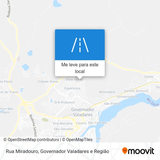 Rua Miradouro mapa
