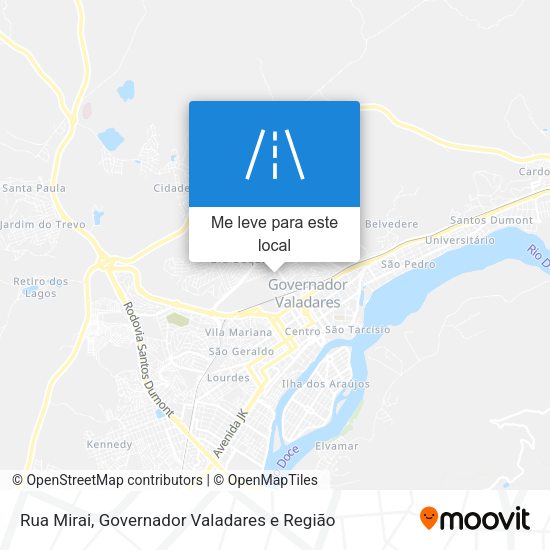 Rua Mirai mapa